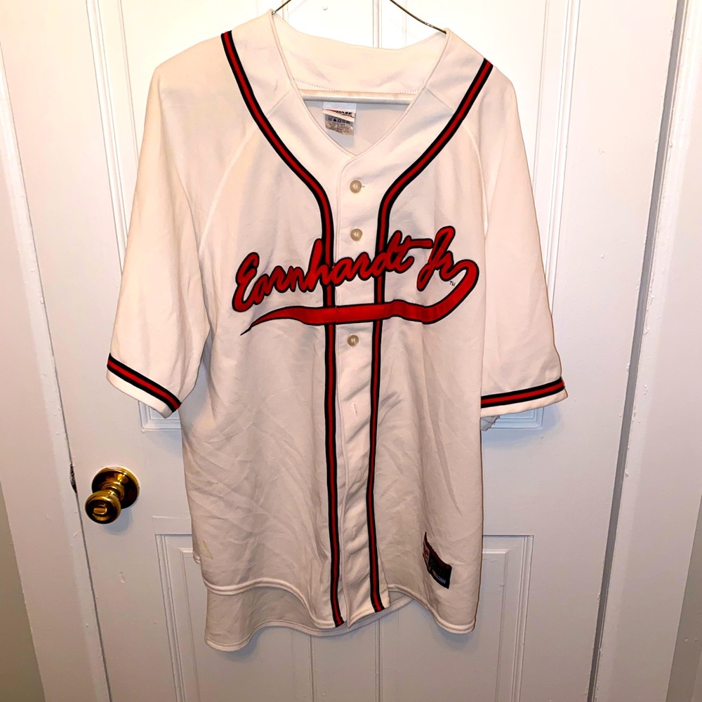 Dale Jr #8 Budweiswer Chase Authentics #8 White Baseball Jersey Size Xl